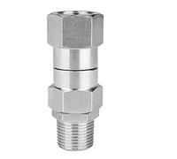 Wresetly Articulación para hidrolimpiadora de alta presión, conexión de rosca NPT 3/8, 4500 PSI, para limpiadores de alta presión (acero inoxidable)