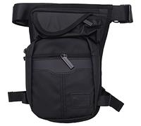Wresetly - Bolsa de pierna de nailon para hombres de drop fanny pack de motocicletas a caballo casual de hombro cuerpo muslo cinturón de cadera masculina bolsas de cintura muslo