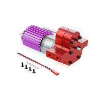 Wresetly Caja de engranajes de motor 370 de metal para C14 C24 B24 B36 MN D90 D99 MN99S RC Upgrade Partes, Rojo