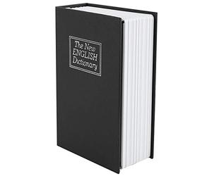 Wresetly Caja fuerte de con cerradura de combinacion Caja fuerte portatil segura l del de diversion del diccionario Bueno para guardar dinero pasaporte pequeno