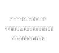 Wresetly Calcomanía de silicona para teclado de piano para principiantes y niños, extraíble, etiquetas de teclas de piano de tamaño completo de 88 teclas (negro + )