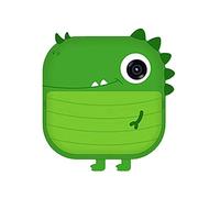 Wresetly Cámara de impresión LCD de 2,4 pulgadas, cámara digital de fotos de video, cámara de impresión instantánea alimentada por batería, con papel de impresión verde