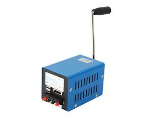 Wresetly Cargador de alta dinamo portátil de emergencia con manivela de mano USB para carga de emergencia