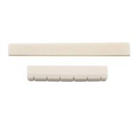 Wresetly Classic Guitar Bone Slotted Saddle Nut Set