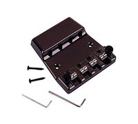 Wresetly Cubierta de Bajo de Metal de 4 Cuerdas Puente de Sillín Cubierta de Placa de Restricción para Accesorios de Bajo Instrumentos Musicales