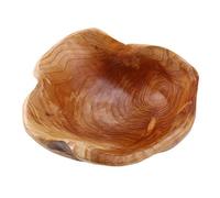 Wresetly - Cuenco para frutas de madera, de caramelo de madera, de fruta, de madera, talla raíz, de fruta de madera, 20 - 24 cm