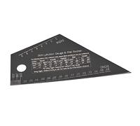 Wresetly de nivelación de trastes para guitarra, bajo, cuello, diapasón, regla de medición de acero inoxidable, de luthier