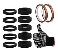 Wresetly de sublimación de silicona Baños Kit con guantes resistentes al Transferencia Baños para Prensa caliente Máquina Hacer usted mismo arte