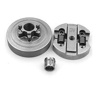 Wresetly Embrague y embrague tambor y aguja para motosierra 2500 25CC