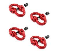 Wresetly EslabóN de ConexióN Llave de Candado de Acero Aleado G80, 5/16 Pulgadas, Paquete de 4, Rojo, LíMite de Carga de 4400 Libras