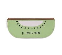 Wresetly Estuche de de la PU de la escritura de mercancías de gran tamaño escolar bolsa de lápiz para estudiantes regalos caja de lápiz grande tamaño verde, verde