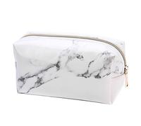 Wresetly - Estuche de maquillaje con estuche de papelería de mármol con dorado para las adolescentes, y