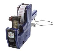 Wresetly Etiqueta etiquetadora manual de plástico azul de 8 dígitos