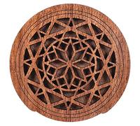 Wresetly Guitarra de Madera Agujero de Sonido Agujero Tapa Bloque de Retroacción Sello de Madera de Caoba para Guitarras Folk Acústicas EQ, Estilo 1