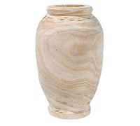 Wresetly Jarrón en decoración mesa de sala de estar artículos de madera maciza botella ornamento decoración del hogar