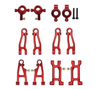 Wresetly Juego de 12 piezas de metal para 1603 1604 SG1603 SG1604 SG1604 1601 1602 1/16 RC coche, rojo