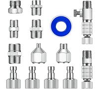 Wresetly Juego de 14 adaptadores para pistola de aerógrafo, acoplador y liberación rápida para aerógrafo