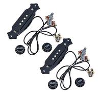 Wresetly - Juego de 2 juegos pre-Cable para guitarra eléctrica con volumen y tono