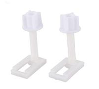 Wresetly - Juego de 2 piezas de plástico para asiento de inodoro, tornillos de fijación para asientos de inodoro, bisagras de reparación tipo y tamaño: 5 # 4,4 x 2,4 cm