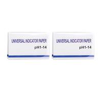 Wresetly Juego de 2 tiras de prueba de 160 tiras de prueba de pH de 1 a 14 pH, tiras de prueba de pH de agua con tarjeta de control