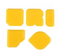 Wresetly Juego de 5 rascadores de silicona, espátula para alisar