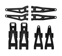 Wresetly Juego de brazo de suspensión delantero y trasero para HBX 901 901A 903 903A 905 905A 1/12 RC Car Upgrades Partes Accesorios