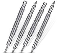 Wresetly Juego de clavos y herramienta de bisagra de doble cabeza perforadora de uñas, herramienta de extracción de punzón sin martillo
