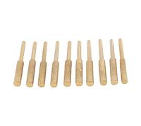 Wresetly Kit de afilador de cadena de motosierra eléctrica, 10 ruedas de afilado de chapadas en titanio, limas de alta dureza de 3/16 pulgadas