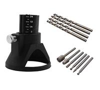 Wresetly - Kit de guía de corte (11 unidades, acero HSS, router y 4 serías, taladro helicoidal, para herramientas giratorias