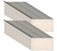 Wresetly Lienzo con cremallera, bolsa de lona, bolsa de lápices, lienzo, maquillaje, estuche para lápices, manualidades, bolsa de cosméticos, bolsa de maquillaje, Crema .