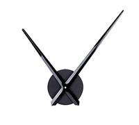 Wresetly Manecillas de reloj 3D, agujas de mecanismo de movimiento de reloj, accesorios de pared, repuesto de pieza, color negro