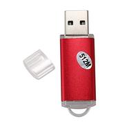 Wresetly Memoria flash USB 2.0 para guardar el pulgar, color: rojo, capacidad: 512 MB