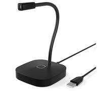 Wresetly Micrófono de sobremesa Micrófono PC Micrófono USB Micrófono condensador Micrófono LED Base 360°Sound Touch