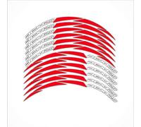 Wresetly Nueva modificación de neumáticos motocicleta llantas pegatinas reflectantes para 125 PCX125 2018 2019 rojo