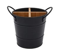 Wresetly Organizador de cubiertos de cocina, soporte de almacenamiento para cuchillos, cuchara separada, tenedor, palillos, cubo negro