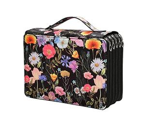 Wresetly Organizador de Estuche de Lápices de Color 250 Ranuras con Bolsa de Portabolígrafos de Capacidad de para Estudiante o Artista A