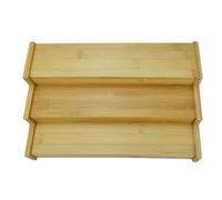 Wresetly Organizador de Gabinete de Estante de de Estante de de Bambú No Expandible de 3 Niveles