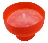 Wresetly Palomitas de maíz de silicona plegable rojo para cocina, Palomitero fácil de hacer Palomillas con tapa