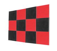 Wresetly Panel de Espuma Acústica, Alfombra Insonorizada, Panel de Espuma Insonorizada, Espuma de Estudio, Espuma Insonorizada, Panel Insonorizado, Esquina de Espuma Acústica