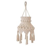 Wresetly Pantalla de lámpara de macramé, cubierta de lámpara colgante, lámpara de araña para dormitorio, de estar, guardería, dormitorio, decoración del hogar