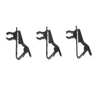 Wresetly Paquete de 10 mini clips de micrófono tipo anillo para sujetar el micrófono de solapa seguro para micrófonos de auriculares, plástico