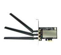Wresetly para Broadcom Bcm94360CSAX Bcm943602CS Bcm94331CSAX - Adaptador de convertidor de escritorio PCI-E + antena para tarjeta WiFi
