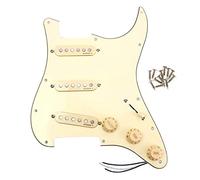 Wresetly Pickguard Pre-Crublado Schrauben Set Pick-Up SSS Pre-Cableado Pick-Up Alnico V Pastillas en 60S para Guitarra