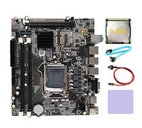 Wresetly Placa base H55 de escritorio LGA1156 compatible con I3 530 I5 760 Series CPU DDR3 memoria +I3 540 CPU+cable +cable de interruptor+almohadilla térmica
