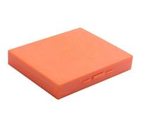 Wresetly Plastic Rectangle Hold 100 - Caja para microscopios, color naranja, naranja