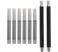 Wresetly Portaminas mecánico automático de 5,6 mm con sacapuntas y minas de carbón, 6 minas adicionales