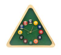 Wresetly Reloj de cuarzo de billar de 13 pulgadas con reloj de pared de maciza para de estar, dormitorio