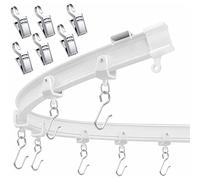 Wresetly Riel de techo flexible, soporte de techo, soporte de techo para riel de cortina, riel de techo, divisor para cortinas, 9,8 pies