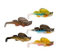 Wresetly SeñUelo de Suave, Cebo Suave, Plantilla de Plomo, Dark Sleeper, Swimbaits, SeñUelo Suave, SeñUelo de, Lubina para Percha