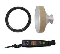 Wresetly - Set de saxofón para saxofón (3 unidades, incluye correa para saxofón, aleación de aluminio y mute Ring Dampener Protecor para tenor/Soprano Sax